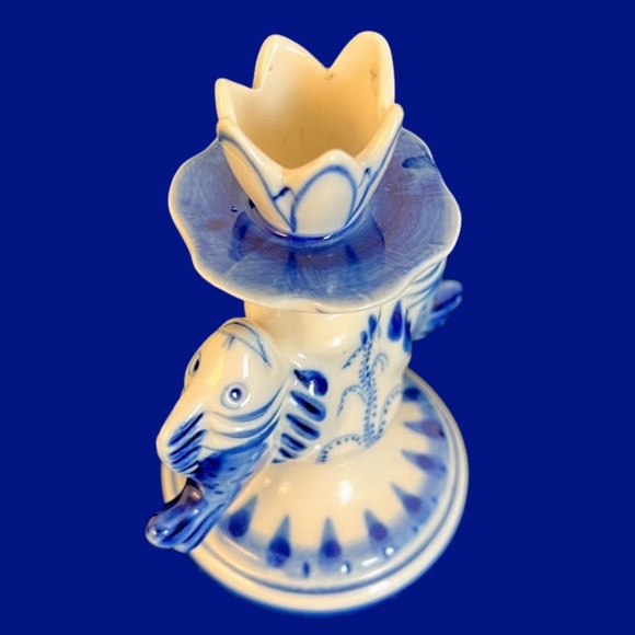 USSR Porcelain Candle Stick Holder & Boy Figurine - Picture 2 of 10